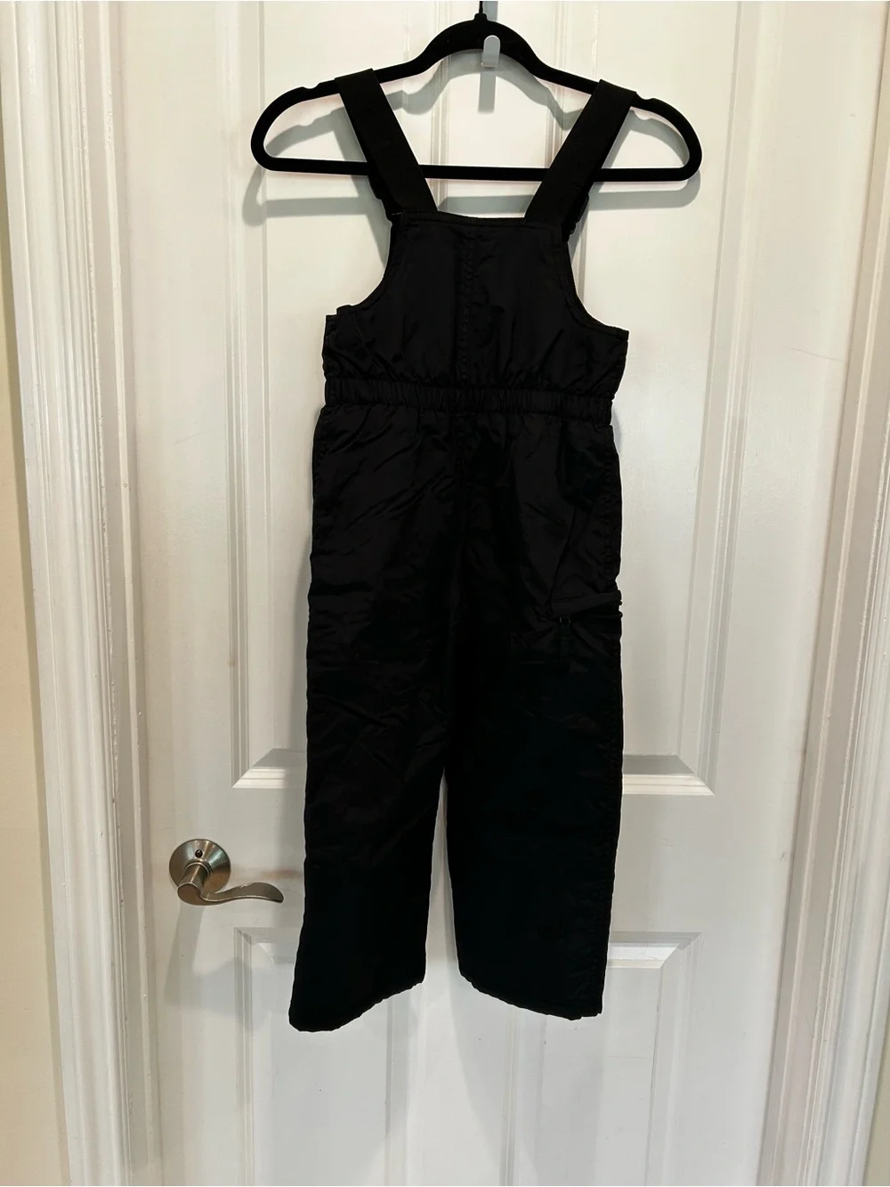 Black Snow Bib Overalls Toddler Girls Winter Ski Snow Pants 4T